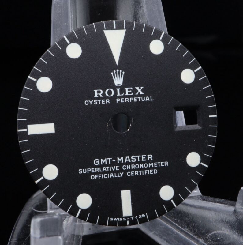 Authentic Vintage Rolex GMT Master 1675 Matte Black mk2 Dial #360