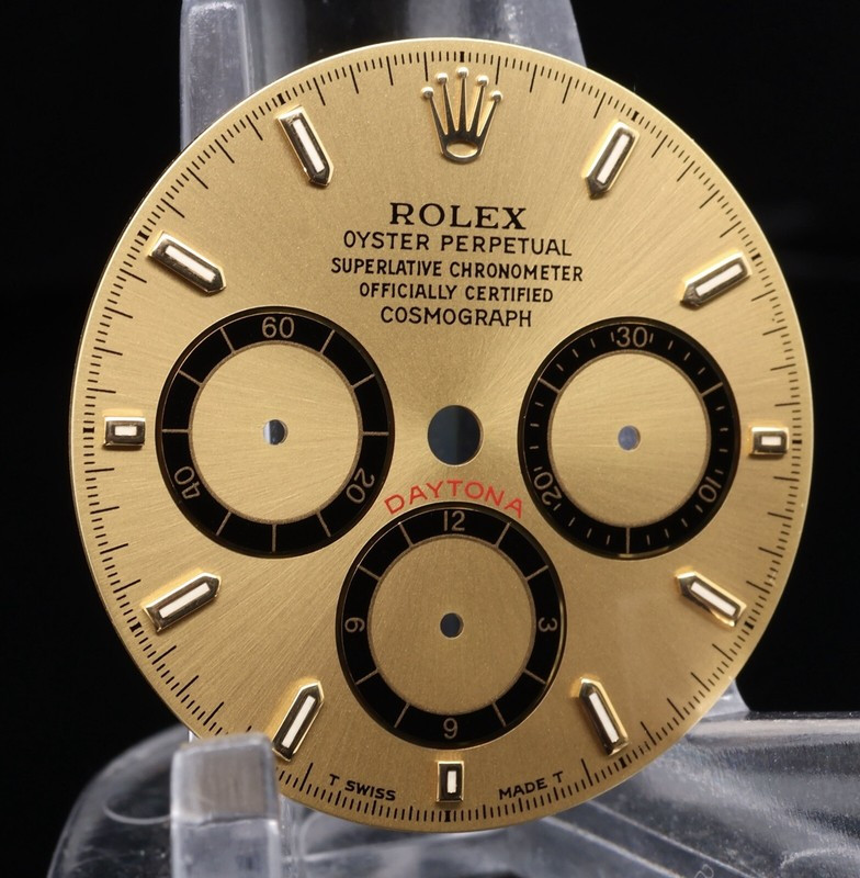 Vintage Rolex Daytona Gold Dial Inverted Zenith 16523 16528