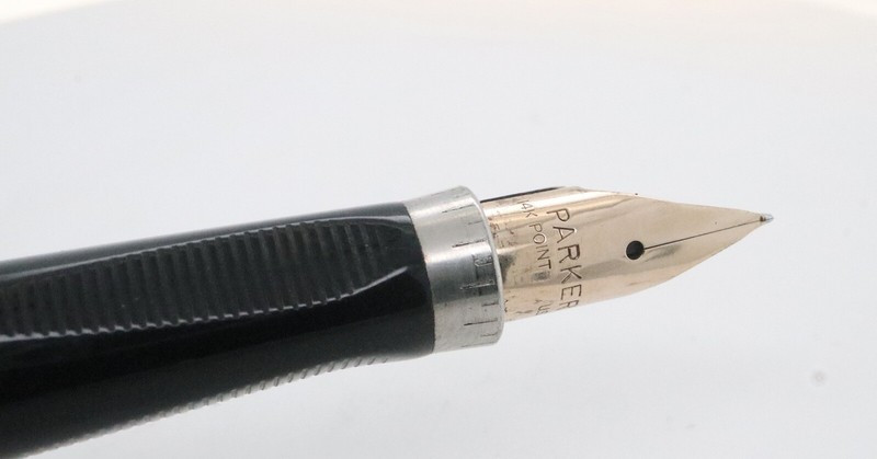 Parker 75 14K Gold Nib XF USA Cisele Sterling Silver Fountain Pen