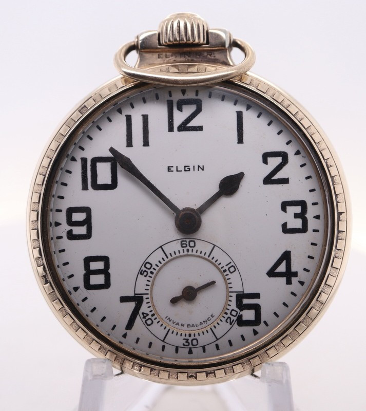 Antique 1925 Elgin Raymond Grade 472 21J 50mm O/F 12k G/F