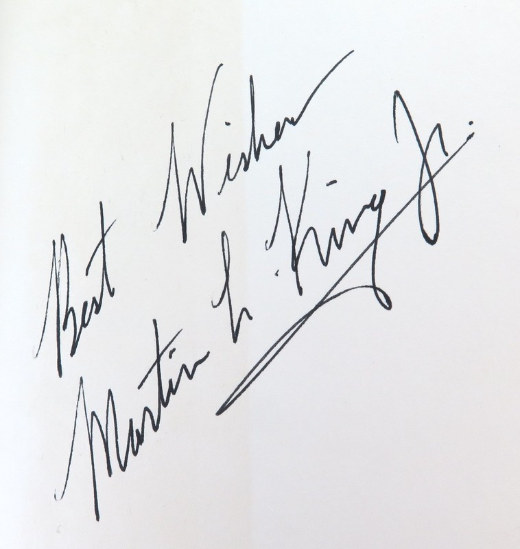 RARE Martin Luther King Jr Handsigned 1964 1st Edition 