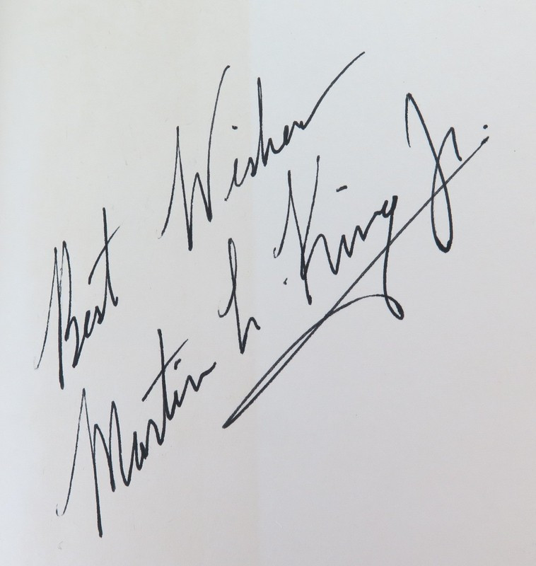 RARE Martin Luther King Jr Handsigned 1964 1st Edition 