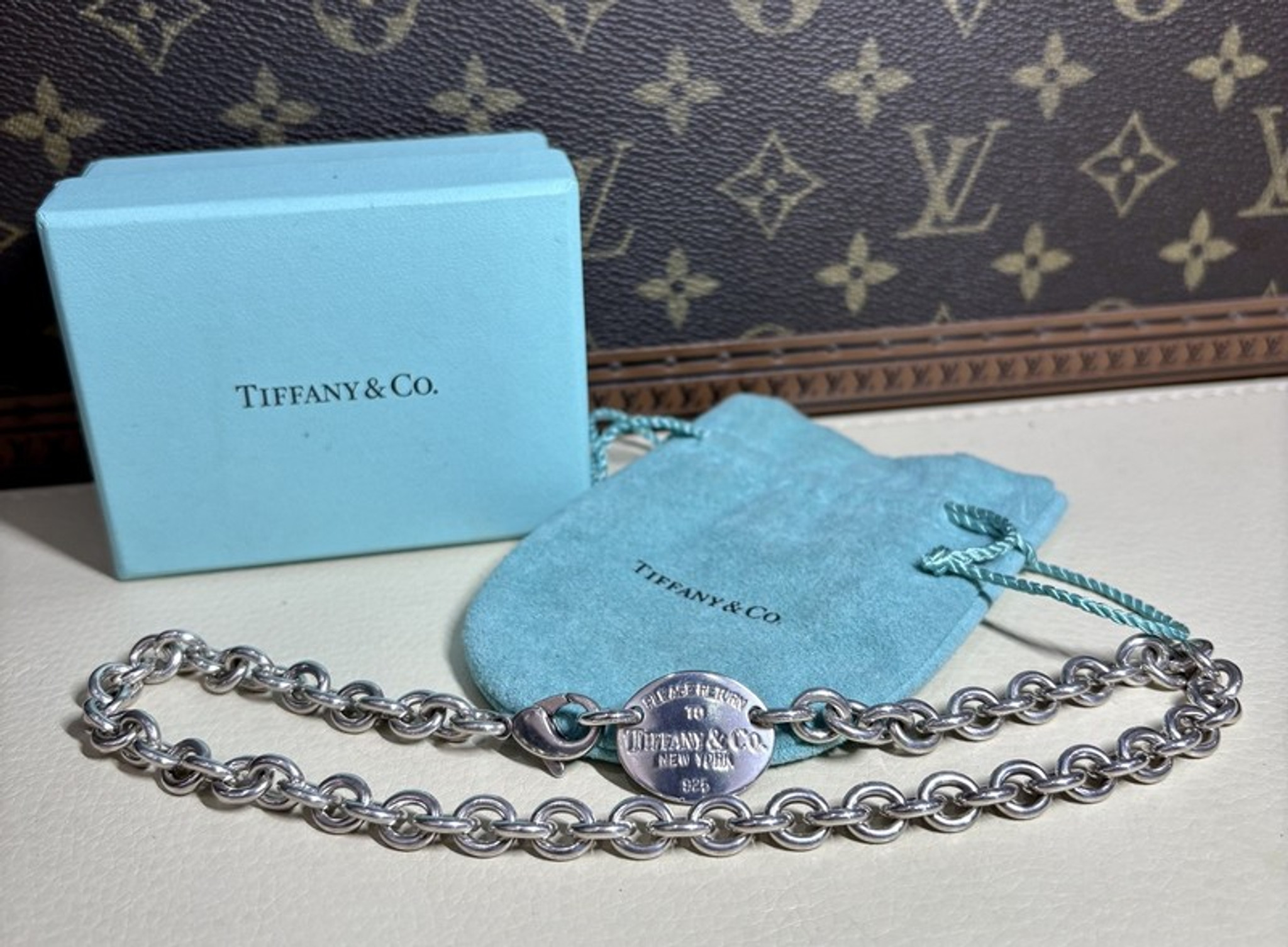 PLEASE RETURN TO TIFFANY＆CO.　925 Please Return To Tiffany & Co. 925 Heart Green Writing
