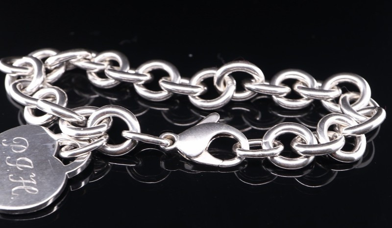 Return to Tiffany & Co Heart Tag 'PJH'.925 Sterling Silver 19cm