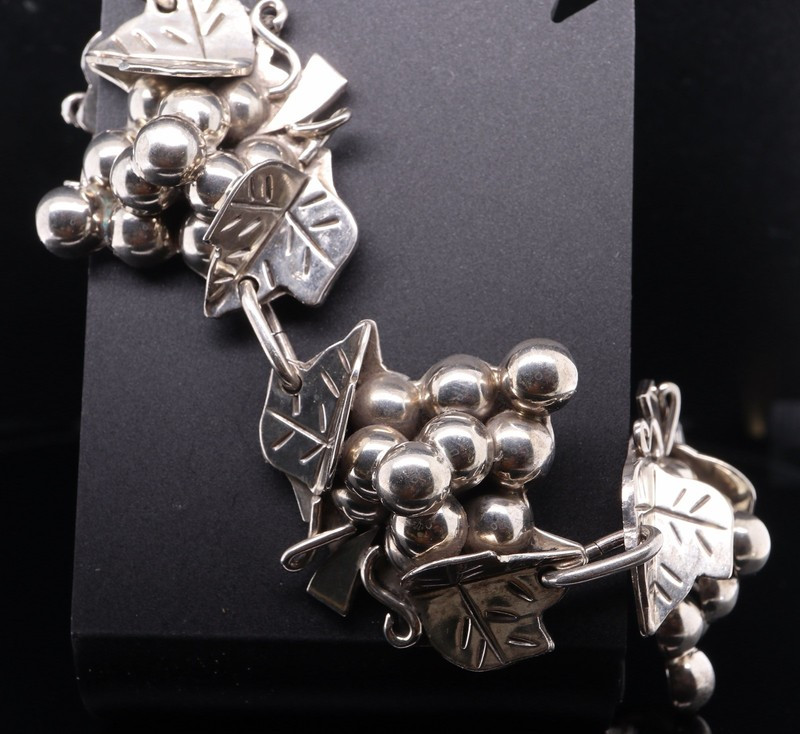 Vintage Mexican-Made .925 Silver 20cm Push Clasp Bracelet