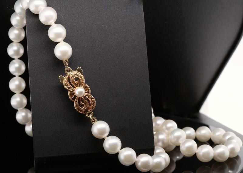 Vintage Mikimoto Akoya 83 Cultured Pearl 46cm Necklace