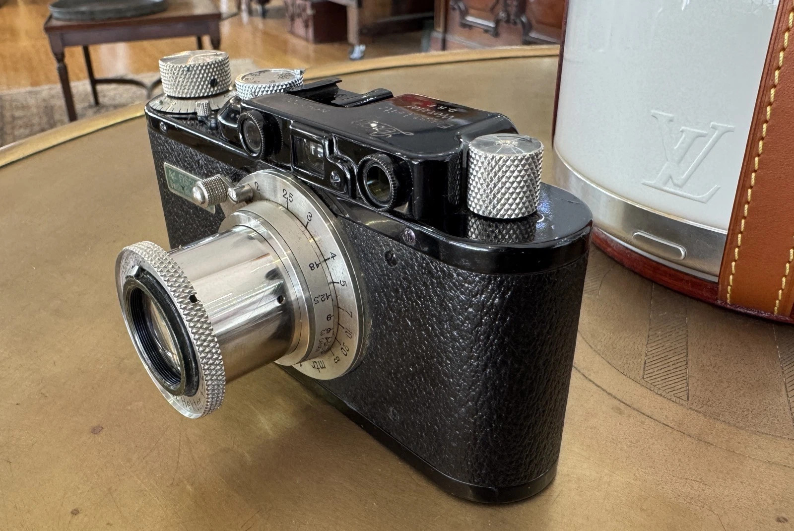 Vintage 1932 Leica II Black Rangefinder Camera 81709 & Hektor f2.5