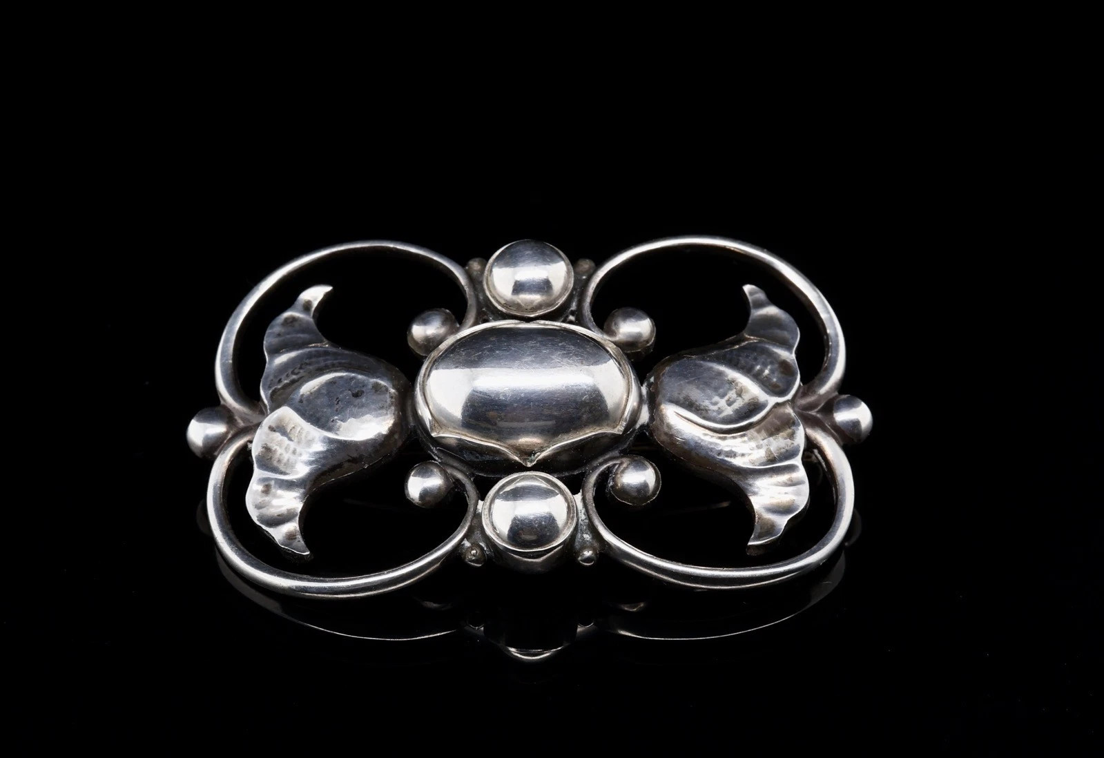 Antique Georg Jensen 236A Sterling Silver Brooch - Harrington & Co.