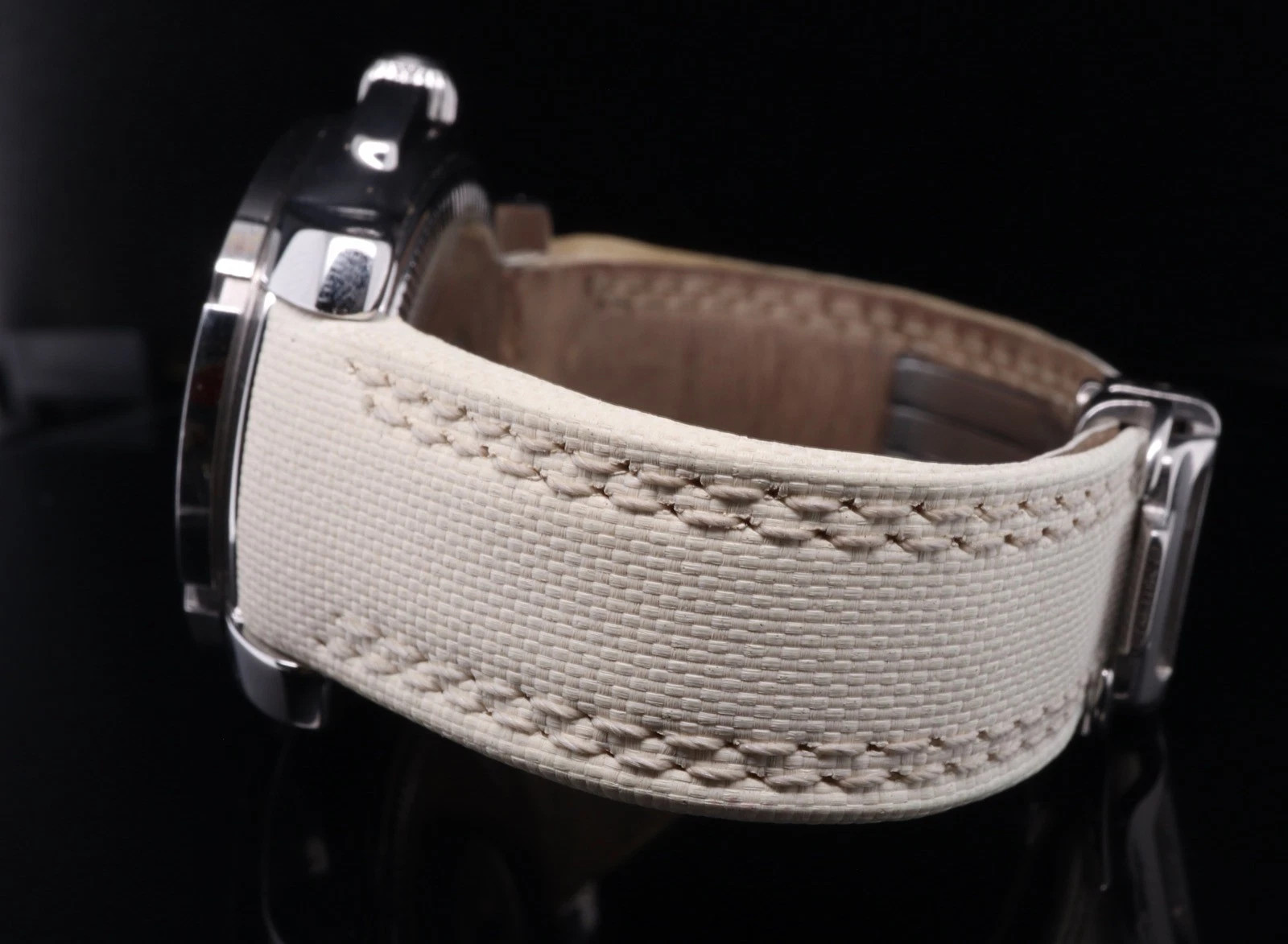 BAUME & MERCIER ケープランドクォーツ ホワイト文字盤65452 Auth. Baume & Mercier Capeland 65452 Quartz 100M 34mm Wristwatch +
