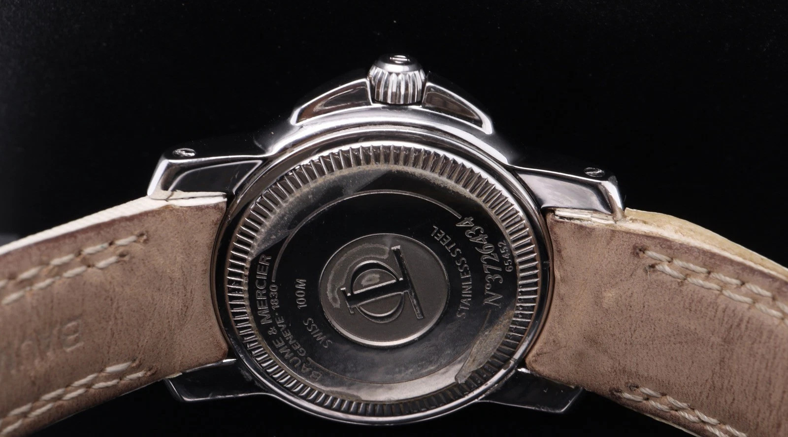 Auth. Baume & Mercier Capeland 65452 Quartz 100M 34mm Wristwatch +