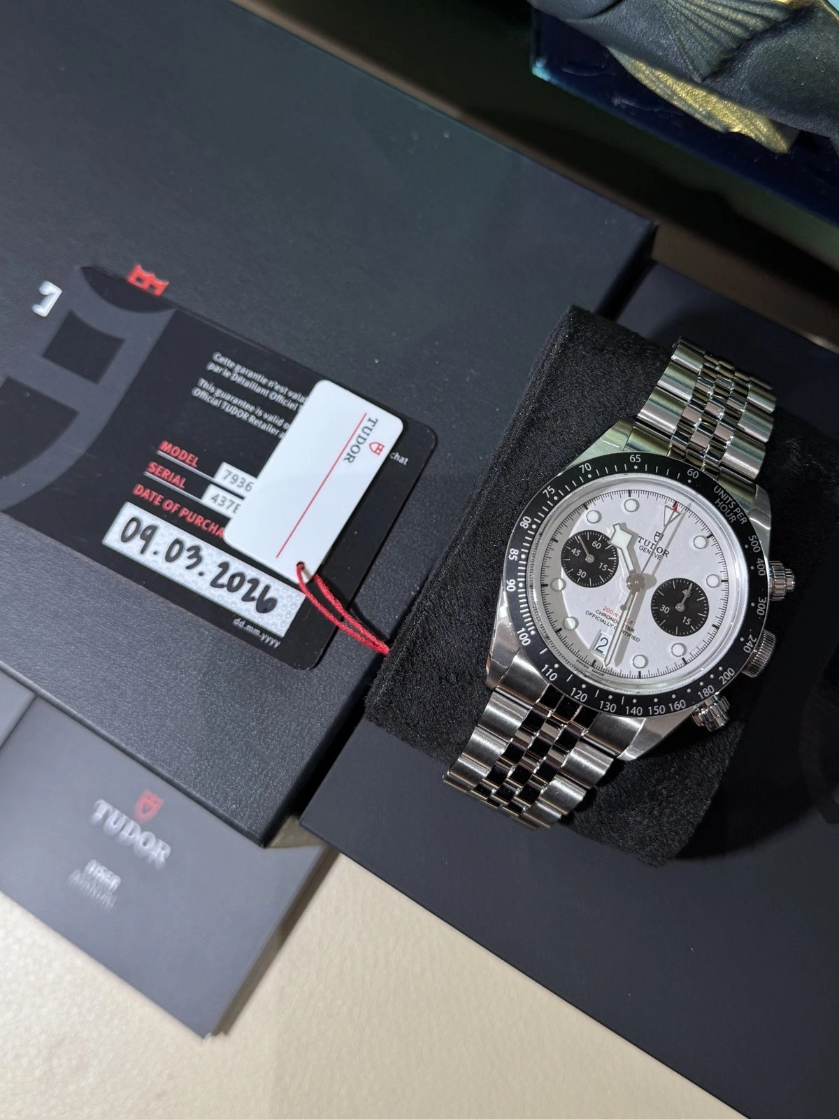 March 2026 Tudor Heritage Black Bay Chronograph Watch M79360N-0012