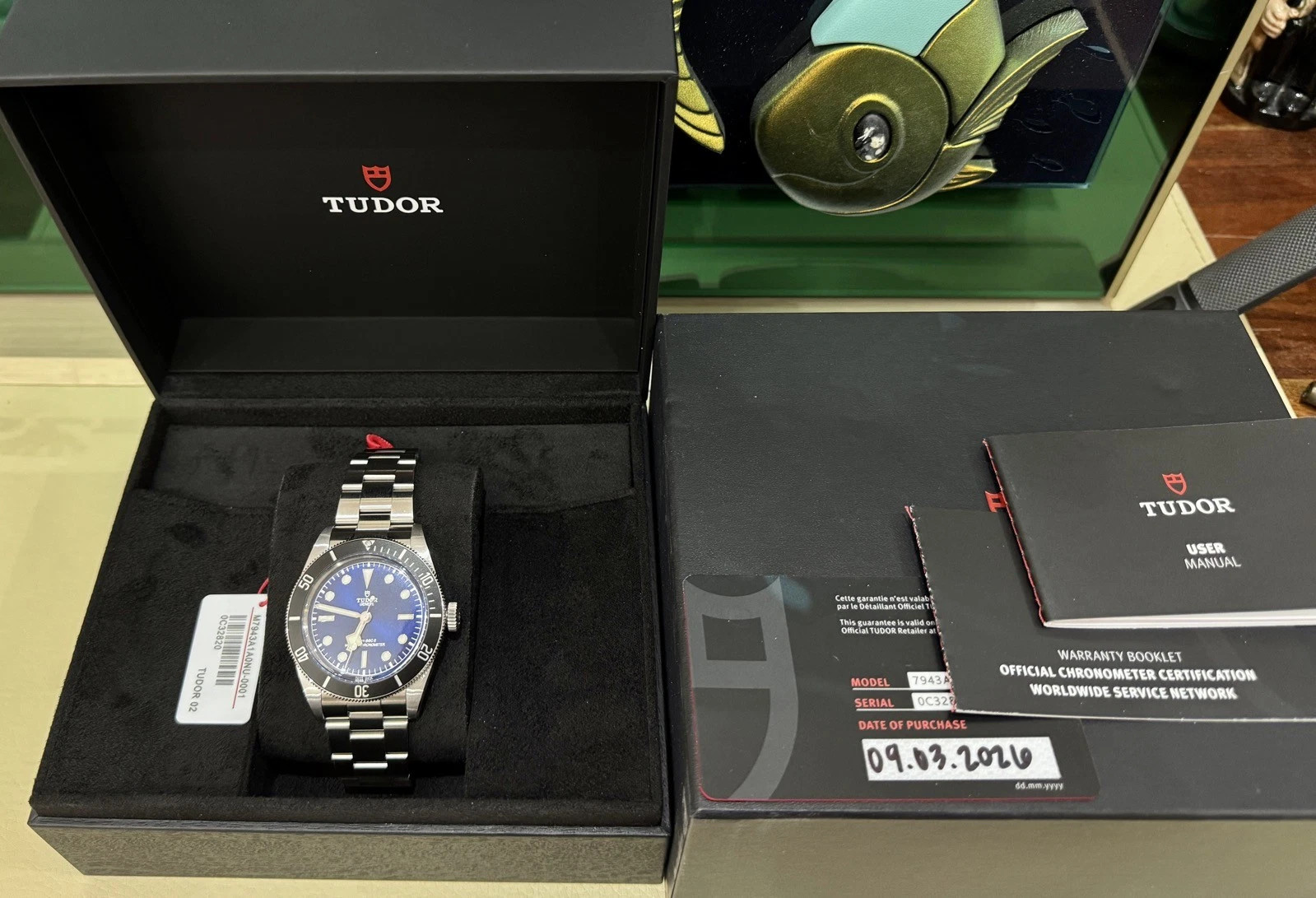 2026 Tudor Black Bay 68 Blue Stainless Steel Auto 43mm Watch