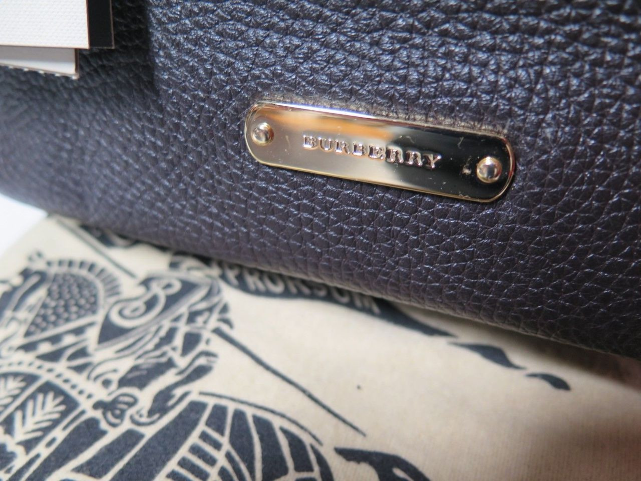 Burberry London Grainy Leather Medium Newfield Chocolate Tote Bag
