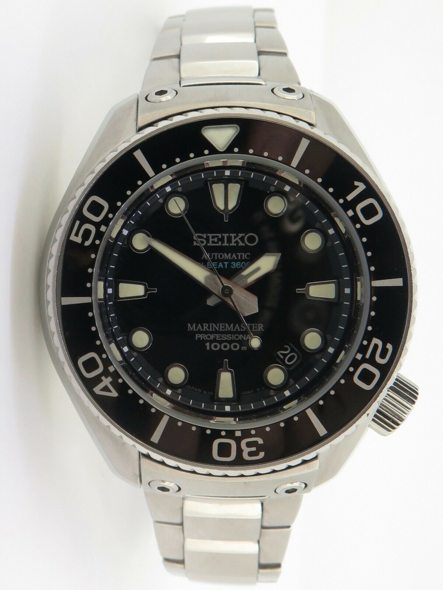 Seiko Prospex Marine Master Jamstec SBEX003 Titanium 1000m Watch Box & Docs