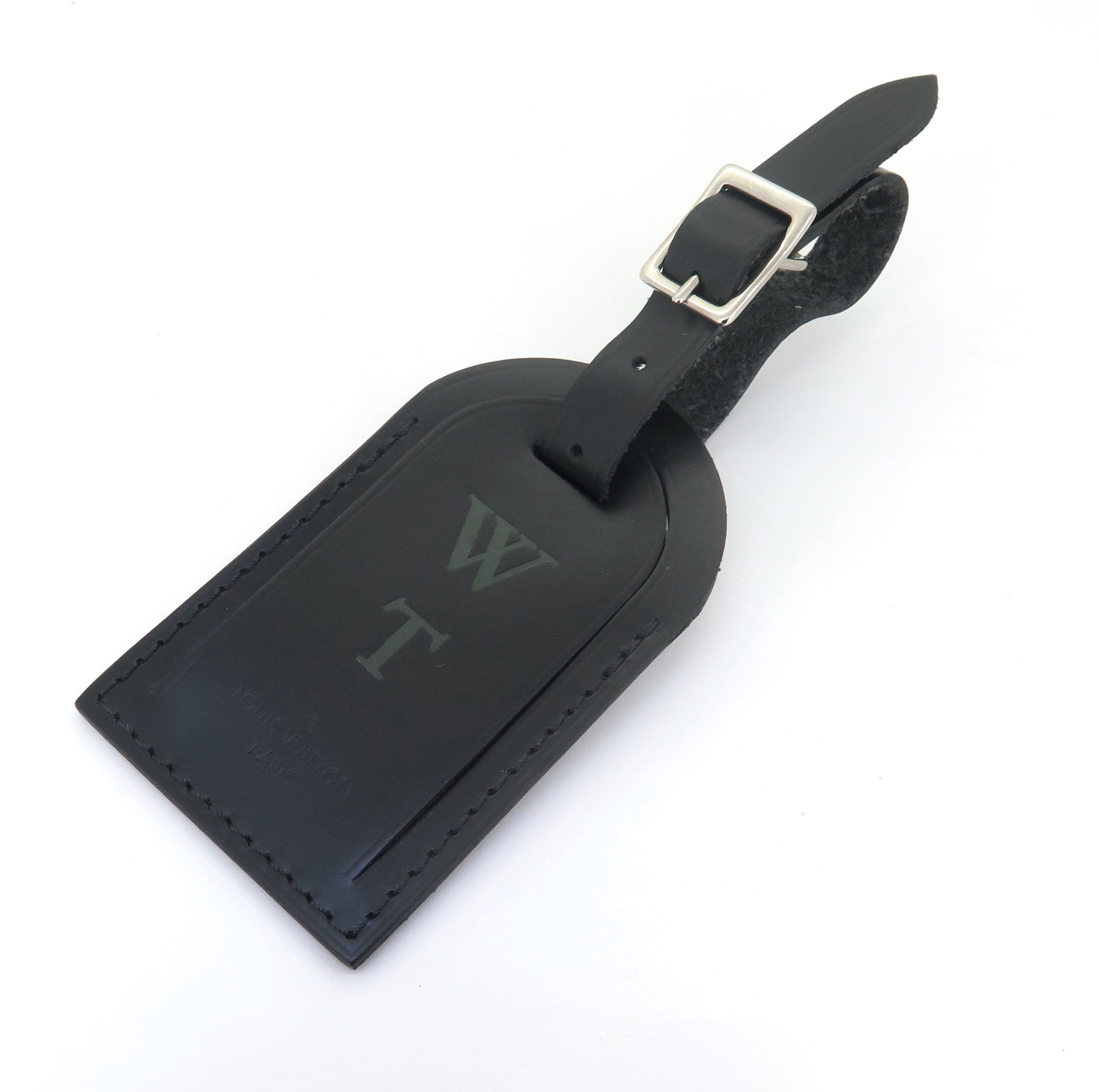 Louis Vuitton Monogrammed Luggage Bag Identification Tag