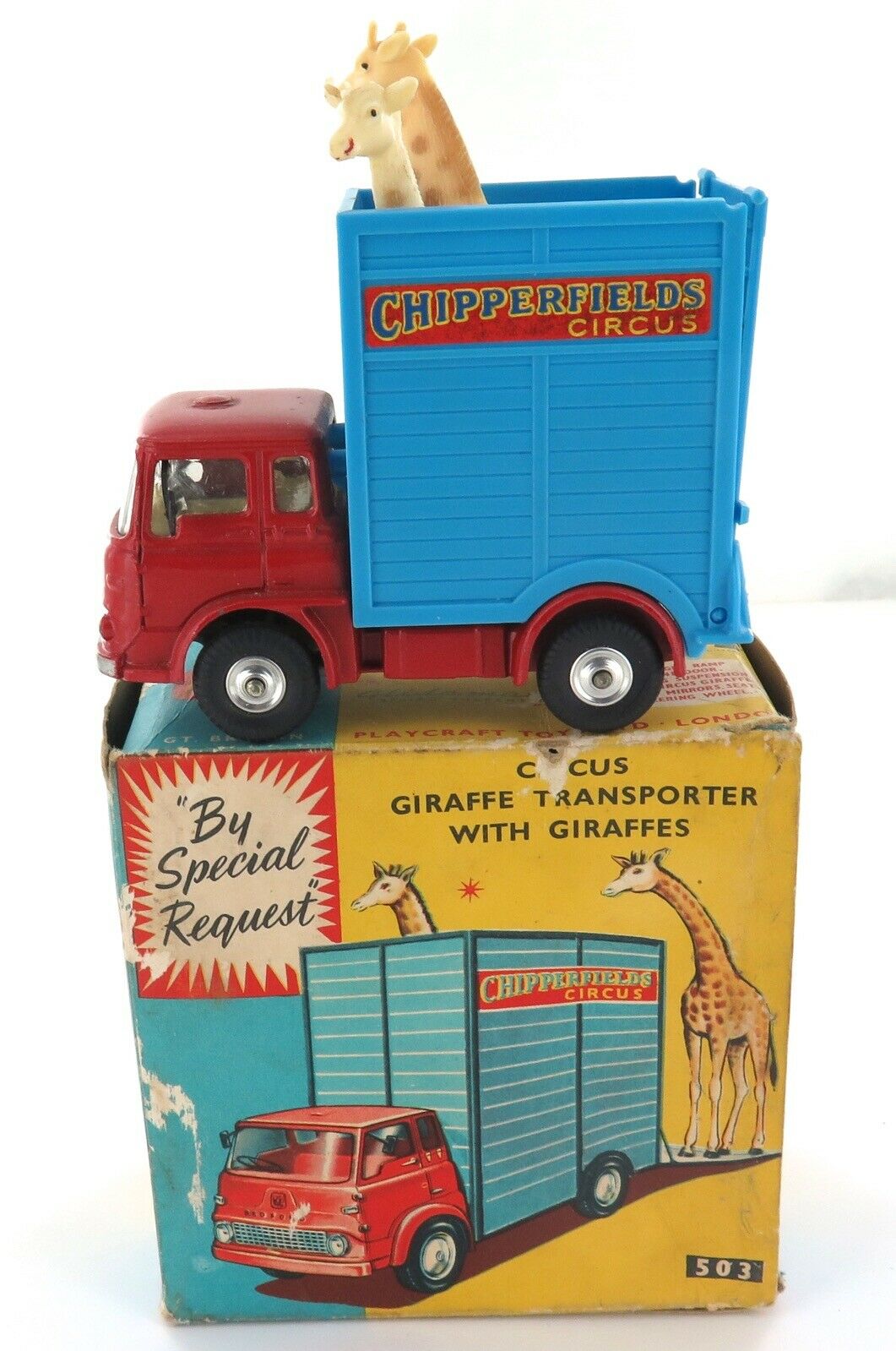 mF762a [欠品あり] コーギー 503 CIRCUS GIRAFFE TRANSPORTER WITH
