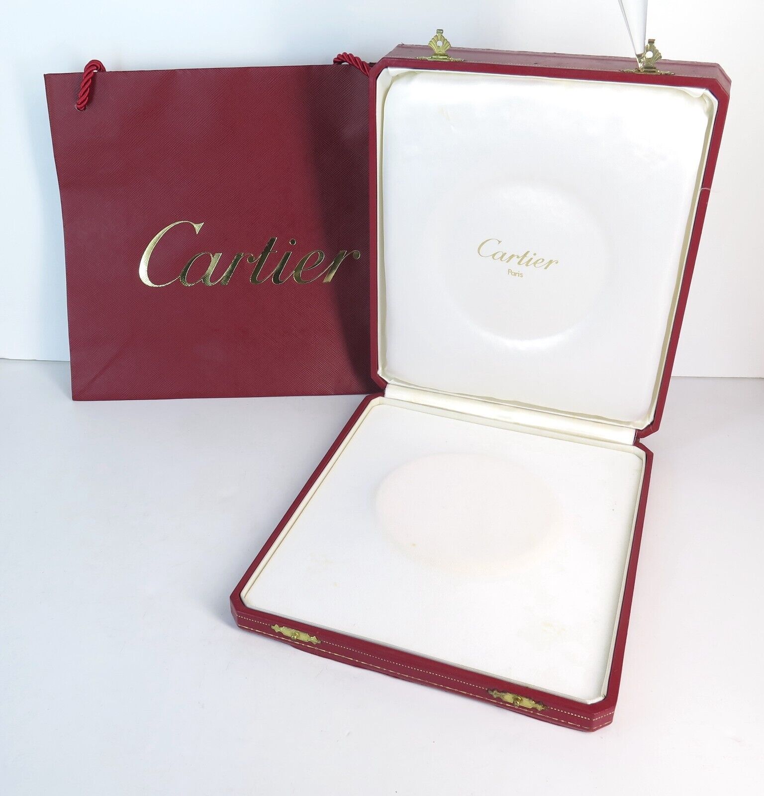 Vintage Cartier 4004 Necklace Display Box with Retail Gift Bag