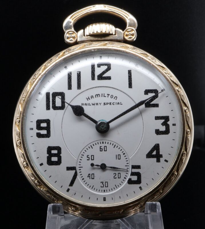 Gold Filled Hamilton 23 Jewel Railway Special Pocket Watch