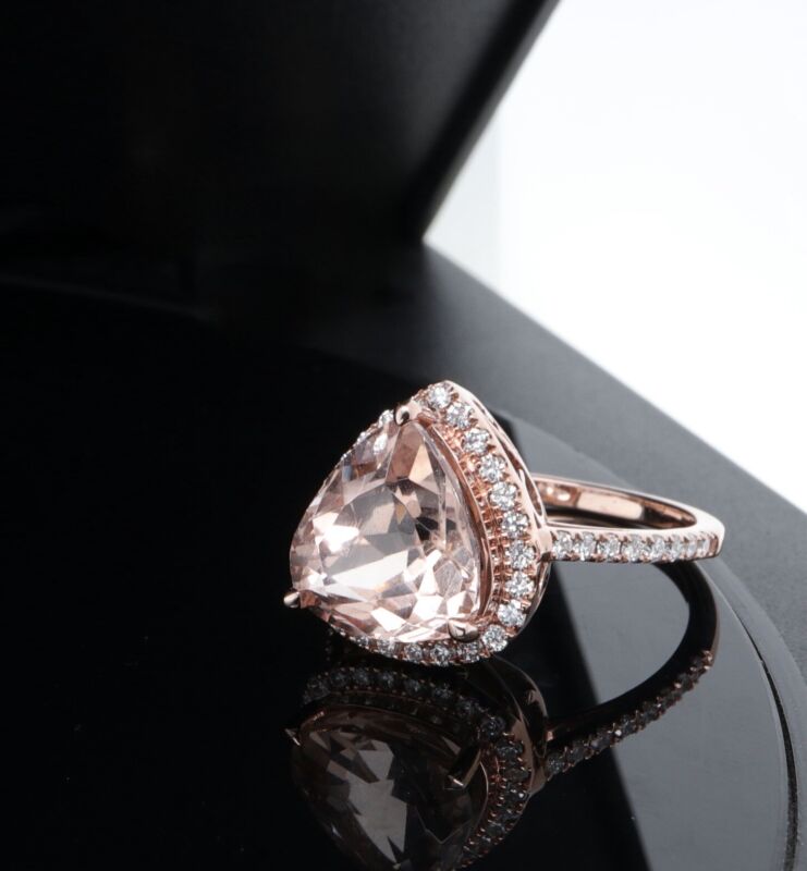 Rose gold sale pear cut ring