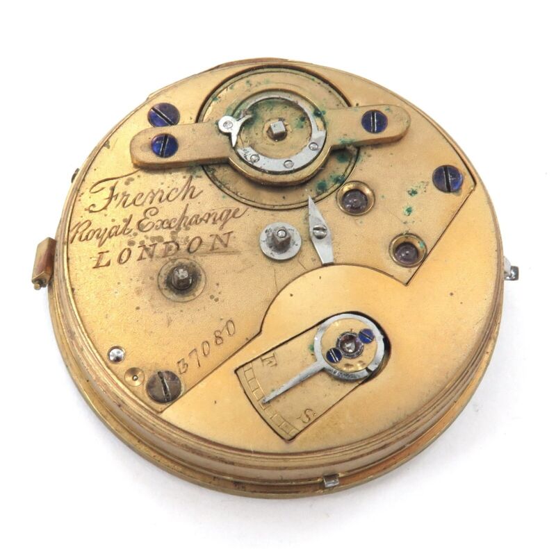 1800s Diamond End Stone “French” London Exchange Pocket Watch