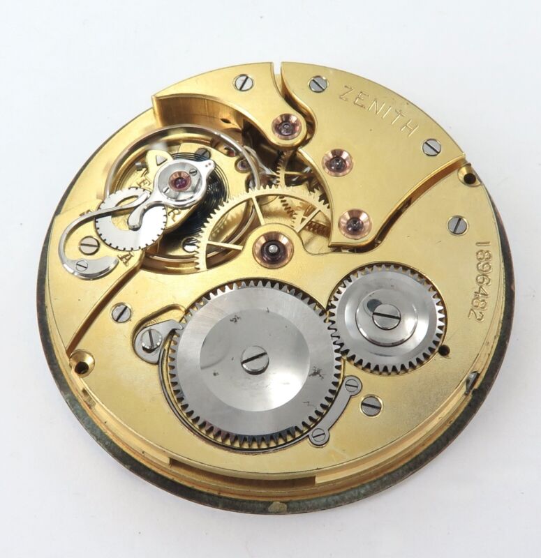 ビンテージ 希少 A Pocket Interpreter 1935 Very Nice Vintage Zenith #1896482 Mens Pocket Watch Movement