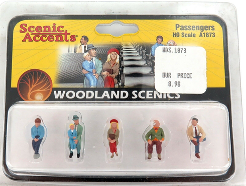 HO SCALE SCENIC ACCENTS WOODLAND SCENICS PASSENGERS A1873 PACK