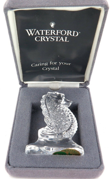 WATERFORD CRYSTAL SEAHORSE MEMENTO ORIGINAL BOX
