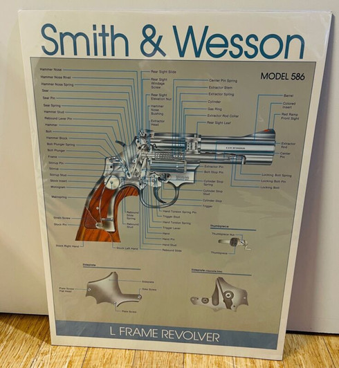 Vintage Original Smith Wesson Model 586 L Frame Revolver Advertising ...