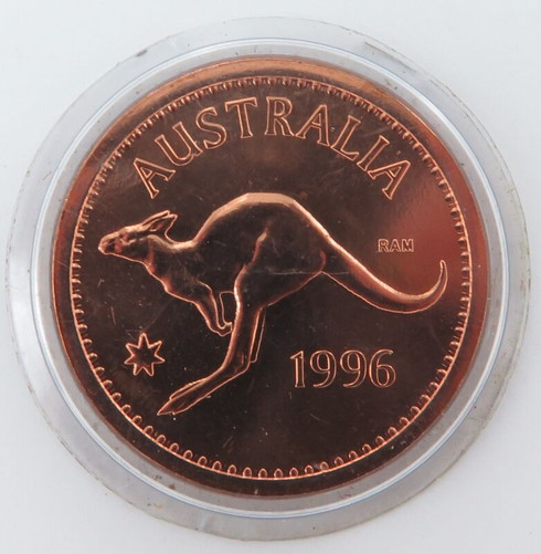 1996 Commonwealth of Australia Penny Token. UNC Sealed in Plastic