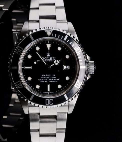 Auth 2008 Rolex Sea-Dweller Steel Watch Ref 16600 M serial Box