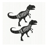 Brothers Dinosaur SVG