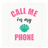 Call me on my shell phone SVG