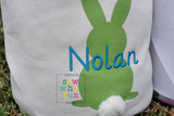 Easter Basket Canvas Bunny