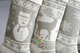 Cream/Linen Knit Stockings