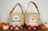 Burlap Trick or Treat Bag