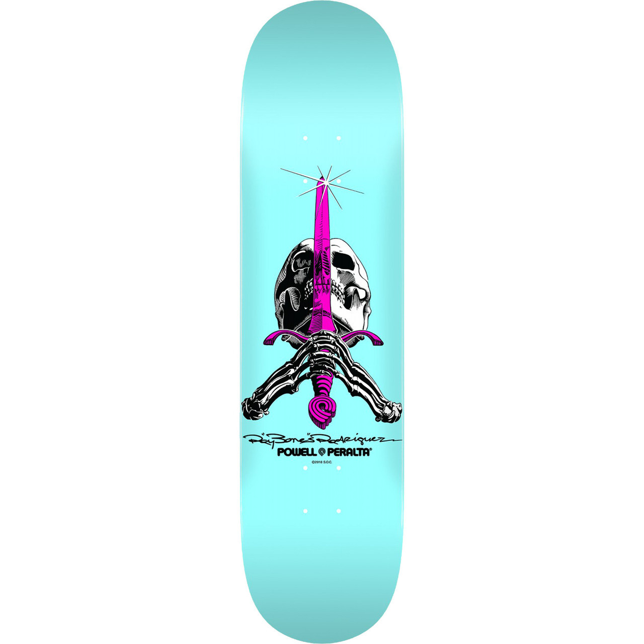 Pwl/P Skull & Sword Pastel Deck-8.0 Blue