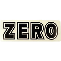 Zero Bold Decal Blk/Wht Single