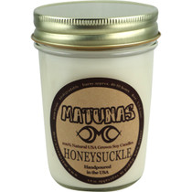 Matunas Soy Candle 6Oz Glass- Honeysuckle