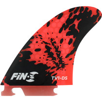 Fin-S Tv-1 Honeycomb Red/Black 3 Fins