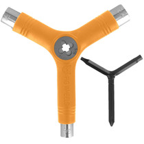 Pig Skate Tool-Neon Orange Tri-Socket/Threader