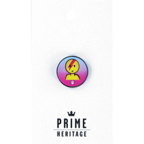 Prime Mountain Bowie Round Lapel Pin