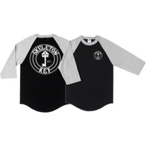 Skeleton Key Factory Dot Raglan 3/4 Slv S-Blk/Grey