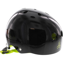 T8 Helmet Blk Gloss/Gn L