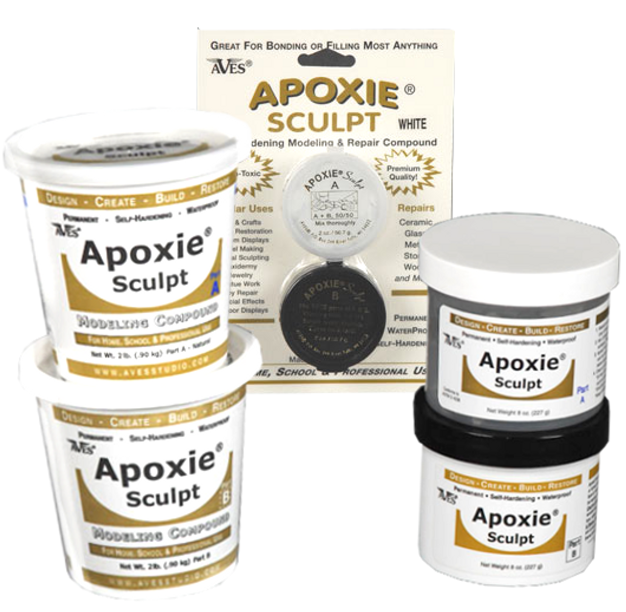  AB Epoxy Sculpt Clay, 2 Part Epoxy Modeling Paste Clay