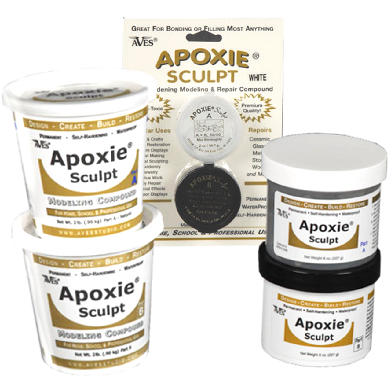 Aves Apoxie Sculpt 4 lb. Natural 2 Part Modeling Compound A B