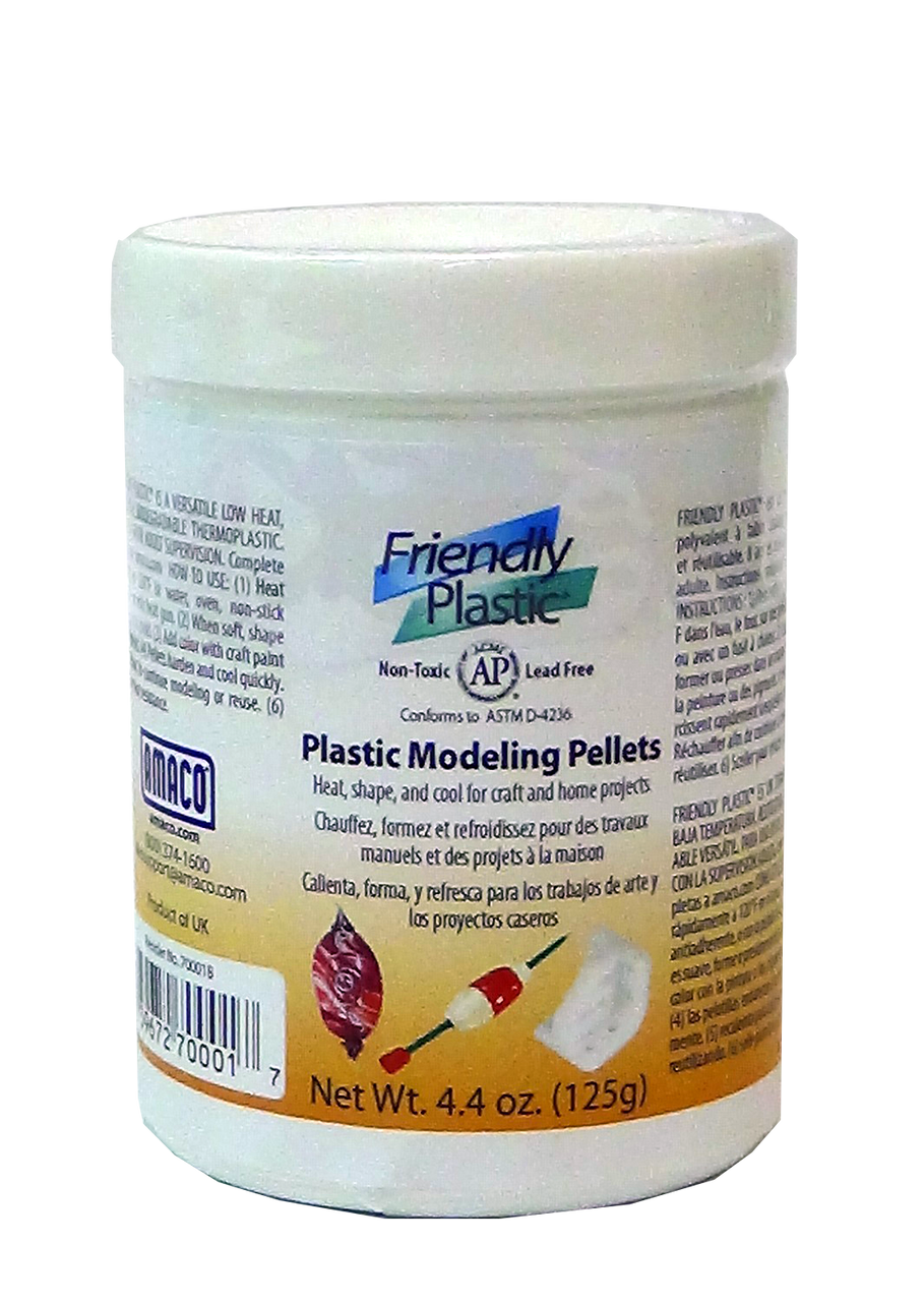 Thermoplastic Beads | Reusable Moldable Plastic | Meltable 3 oz, White