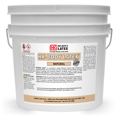 One gallon of liquid latex body paint.