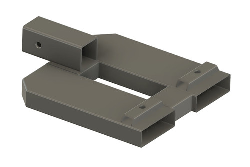 Forklift Tow Ball Receiver Attachment 2.5in Dual Tyne