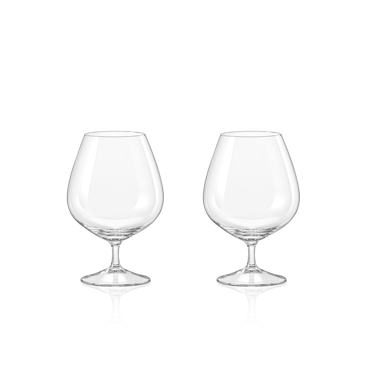 Eternity S/2 Crystal Brandy Glasses