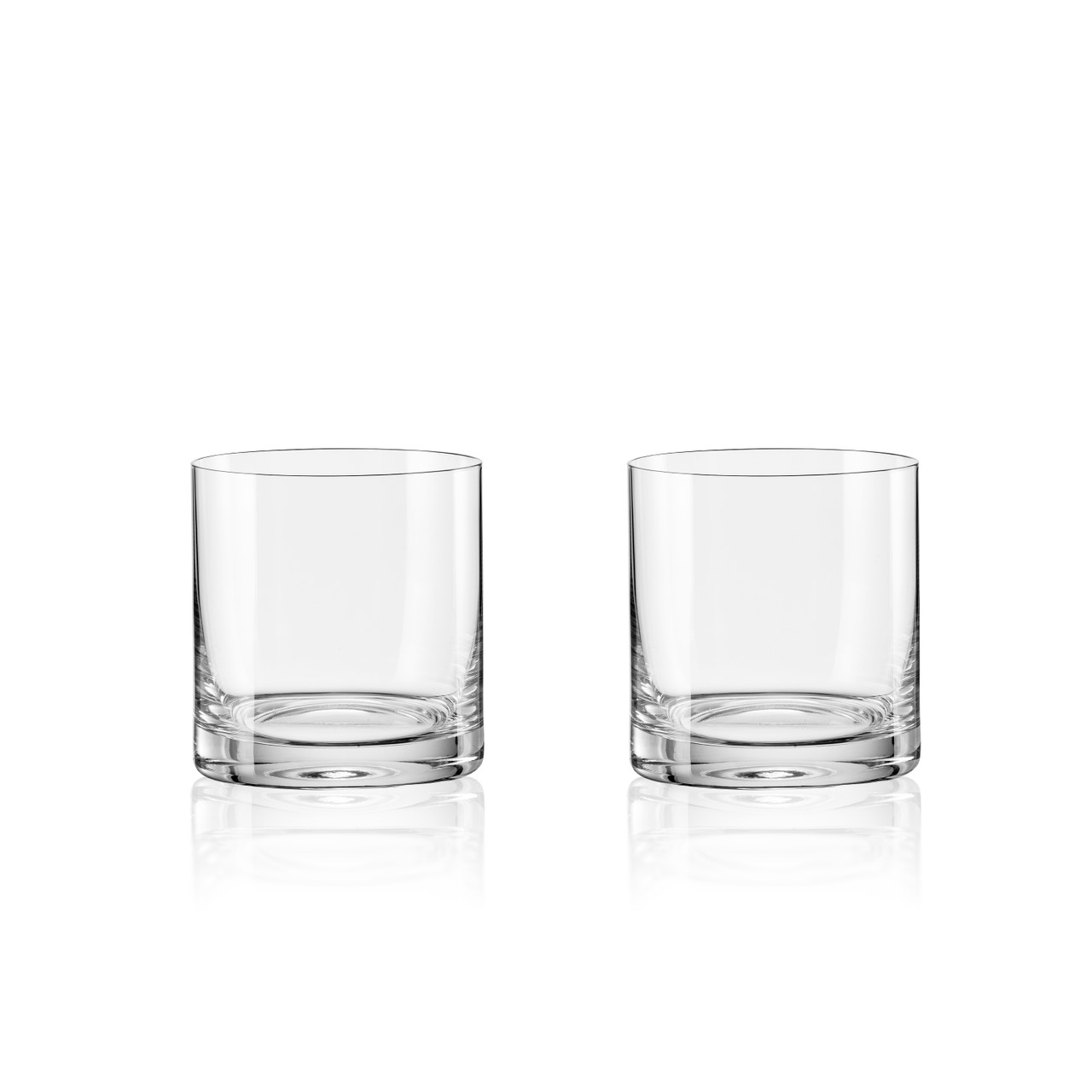 Eternity S/2 Crystal Whiskey Glasses